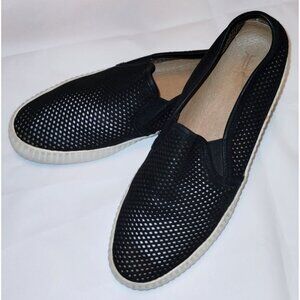Frye Camille Perforated Leather Slip-On Sneaker (8.5M)